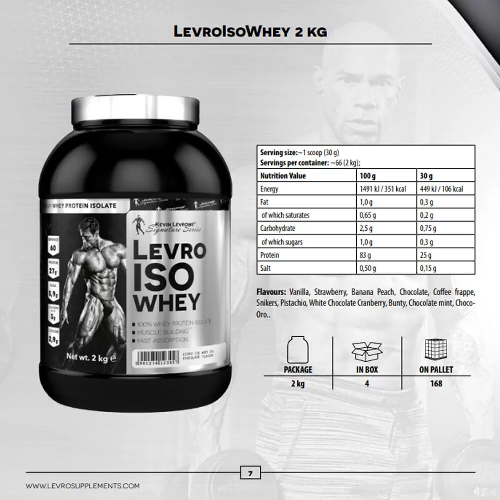 Kevin levrone ISO whey 2kg 66 serving