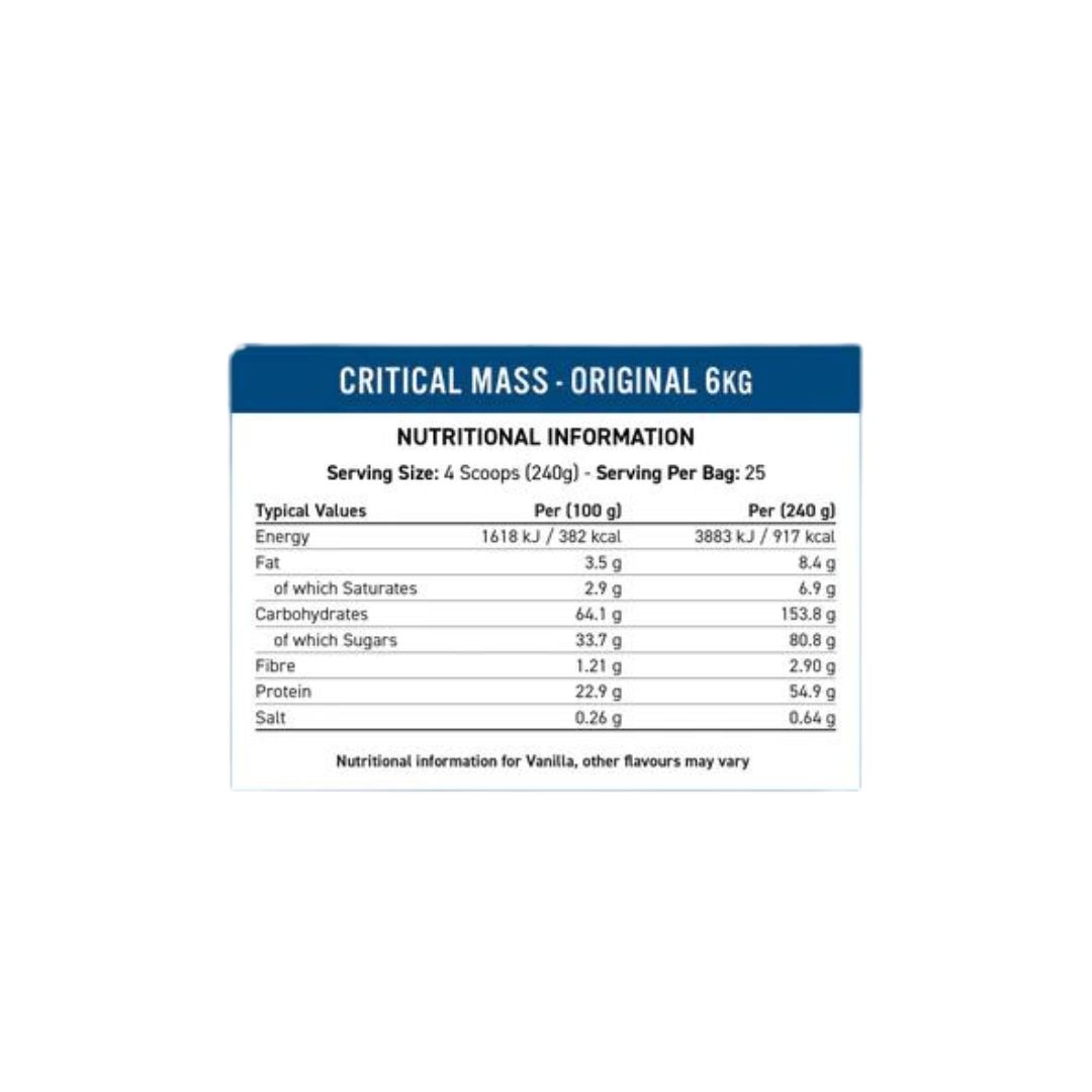 CRITICAL MASS 6kg APPLIED NUTRITION - Image 2