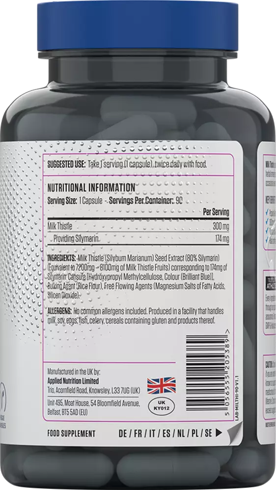 Applied Nutrition Milk Thistle-90 serving - Image 2