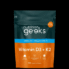 High-Strength Vitamin D3 & K2 (4000IU + 100μg MK-7) – 1-Year Supply (365 Vegetarian Tablets)