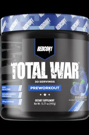 Redcon1 Total War Pre-Workout | Blue Raspberry | 30 Servings