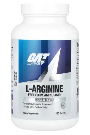 GAT Sport L-Arginine Free Form Amino Acid | 180 Tablets